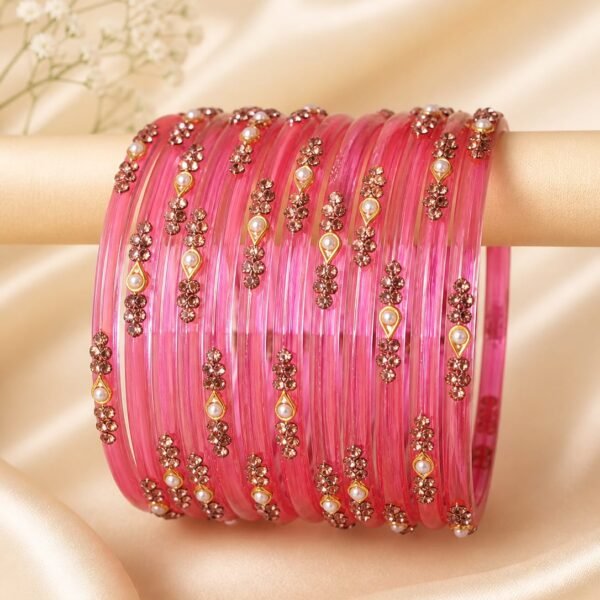 Baby Pink Pearl Bangles