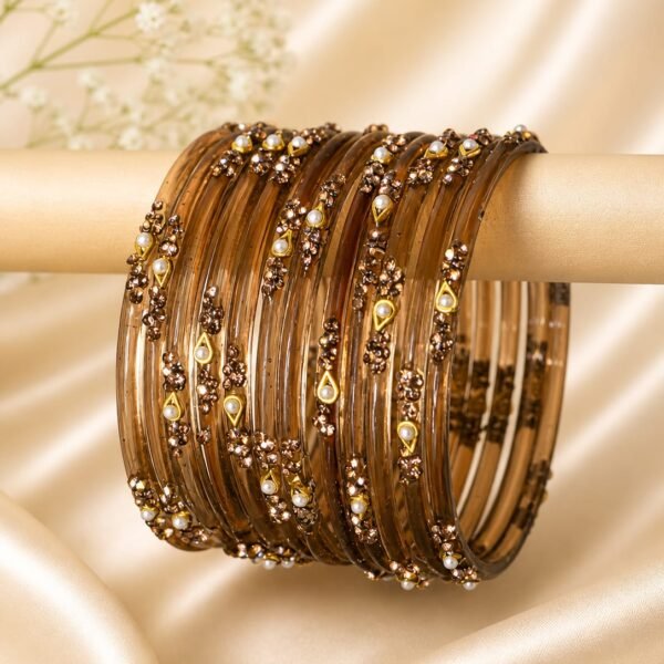 Brown Pearl Bangles