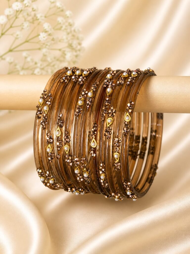 Brown Pearl Bangles