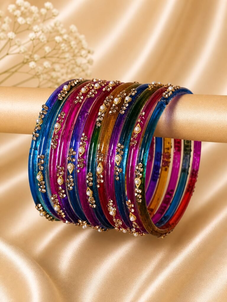 Dark Multi Pearl Bangles