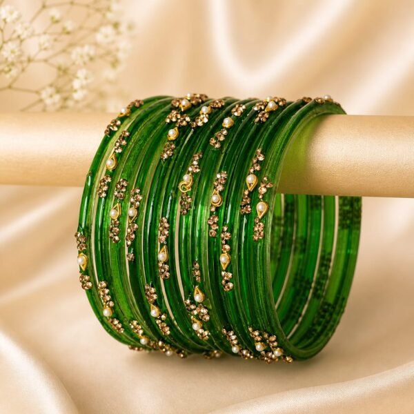 Light Green Pearl Bangles