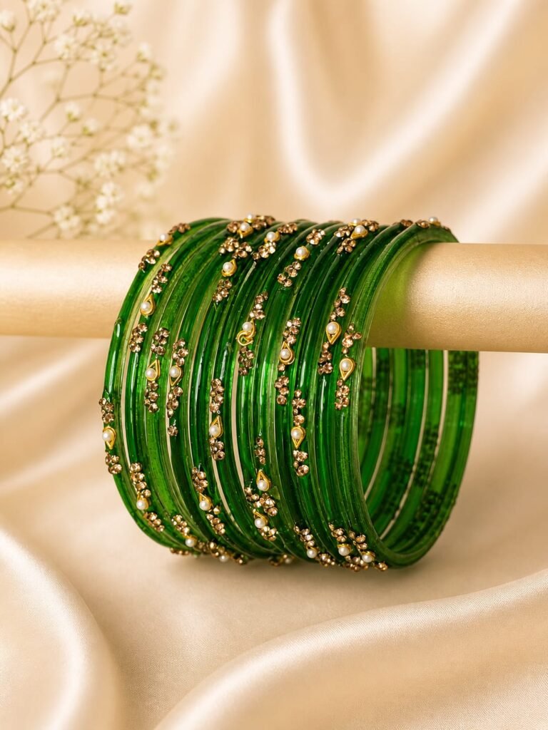 Light Green Pearl Bangles