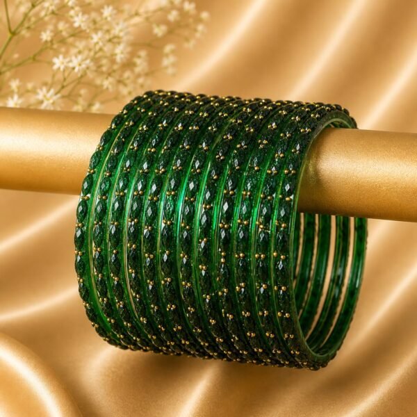 Light Green Raindrop Bangles