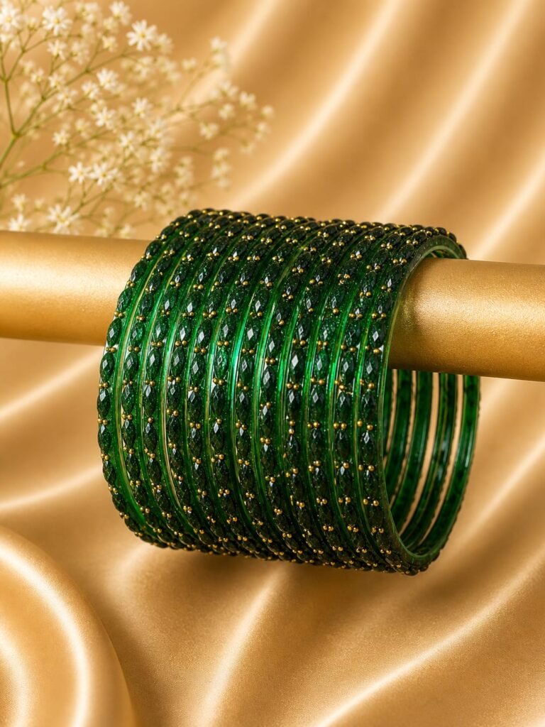 Light Green Raindrop Bangles