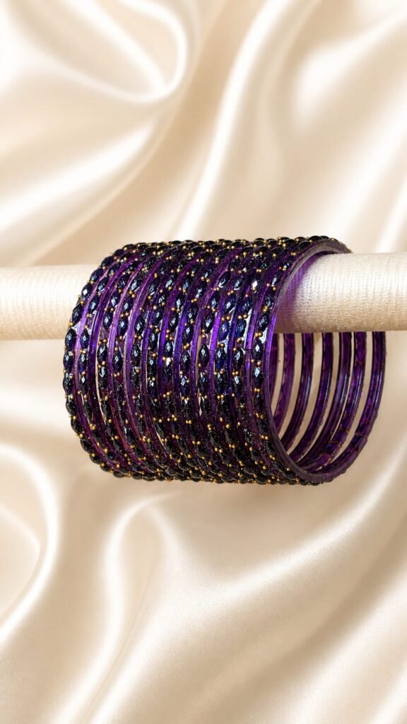Plum Raindrop Bangles