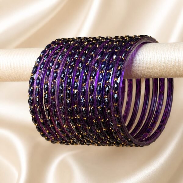 Plum Raindrop Bangles