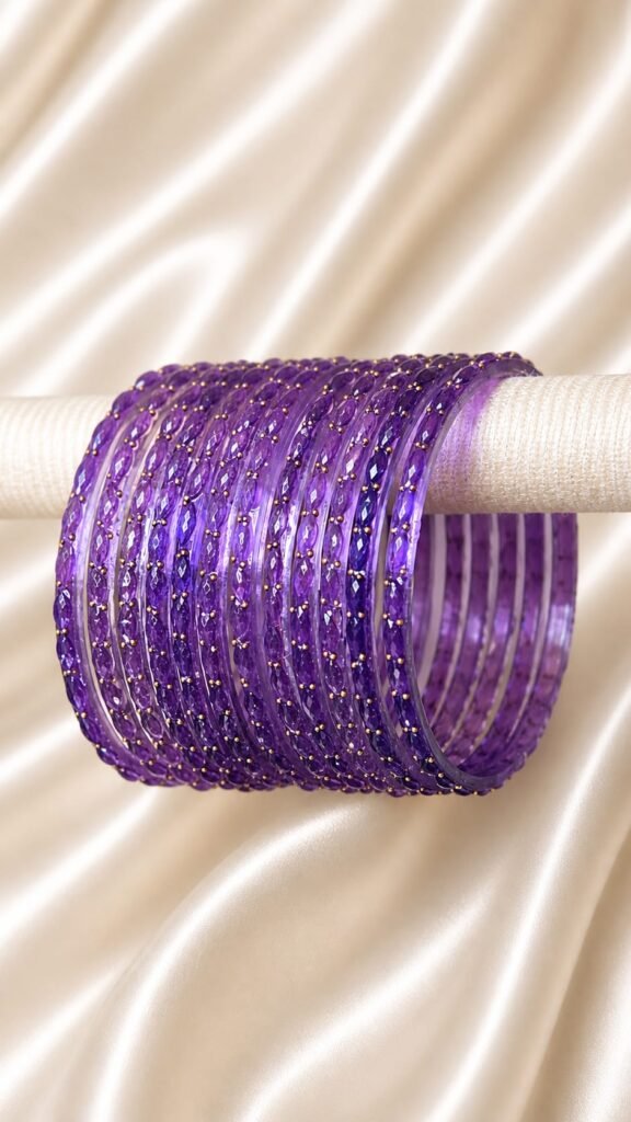 Purple Raindrop Bangles