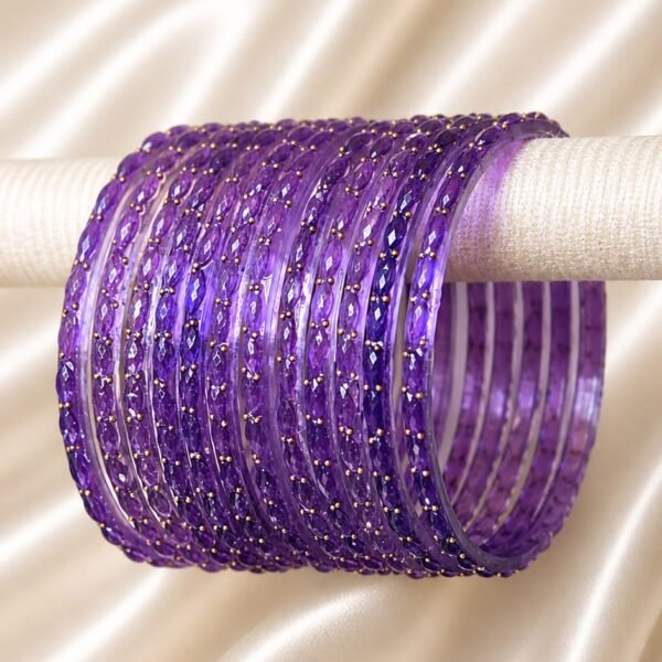Purple Raindrop Bangles