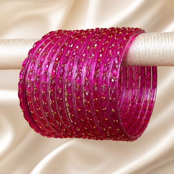 Rani Pink Raindrop Bangles
