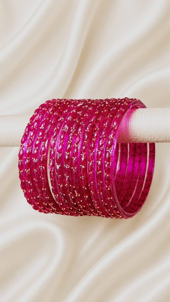 Strawberry Raindrop Bangles