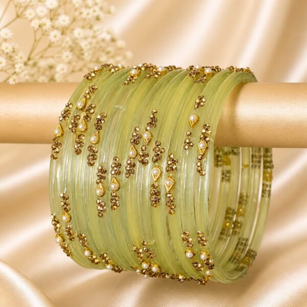 Cream Pearl Bangles