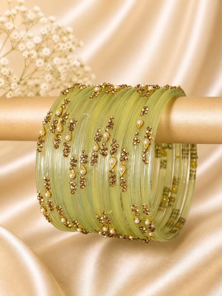 Cream Pearl Bangles